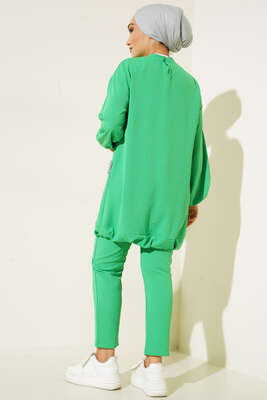 Kot Cep Detaylı İkili Takım Benetton - Thumbnail