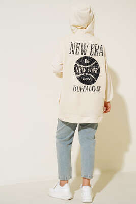 Newyork İki İpli Kapşonlu Tunik Bej - Thumbnail