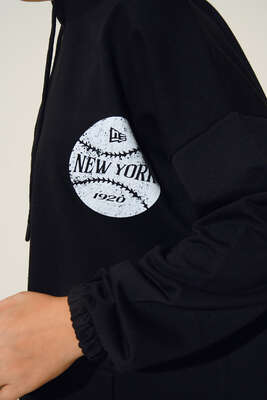 Newyork İki İpli Kapşonlu Tunik Siyah - Thumbnail