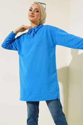 Pazarium - Dik Yaka Tunik Saks