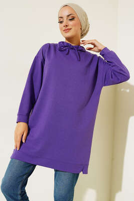 Pazarium - Dik Yaka Tunik Mor
