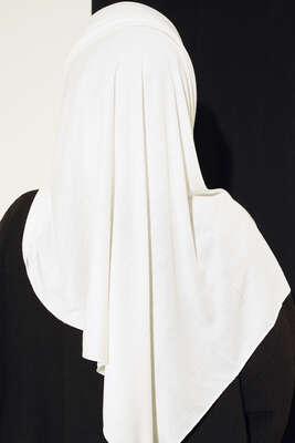 Klasik Penye Şal Ekru - Thumbnail