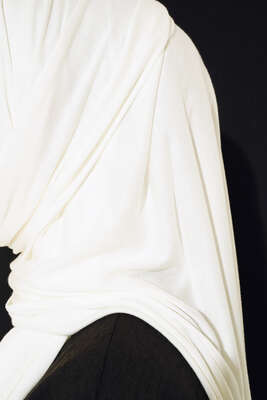 Klasik Penye Şal Ekru - Thumbnail