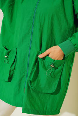 Torba Cepli Yağmurluk Yeşil - Thumbnail