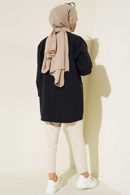 Torba Cepli Yağmurluk Siyah - Thumbnail