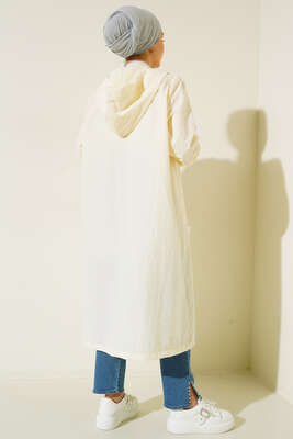 File Astarlı Yağmurluk Ekru - Thumbnail