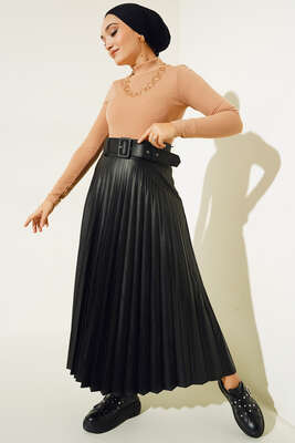 Fitilli Uzun Kol Body Camel - Thumbnail