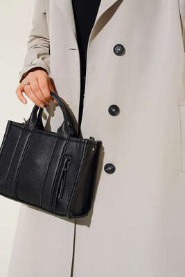 Omuz Düğmeli Araboy Trenç Taş - Thumbnail