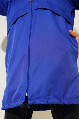 Etek Ucu Lastikli Yağmurluk Saks - Thumbnail