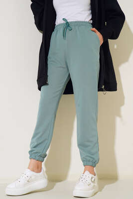 Paça Lastikli Jogger Pantolon Mint - Thumbnail