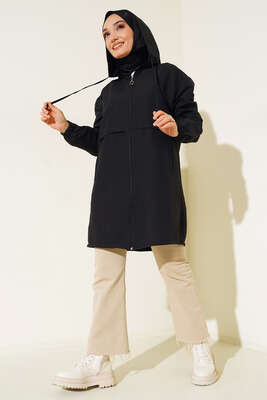 Cepli Yağmurluk Siyah - Thumbnail