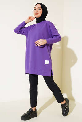 Salaş Armalı Tunik Lila - Thumbnail