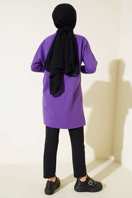 Salaş Armalı Tunik Lila - Thumbnail