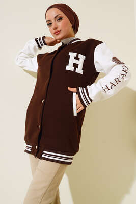 Harvard Kolej Ceket Kahve - Thumbnail