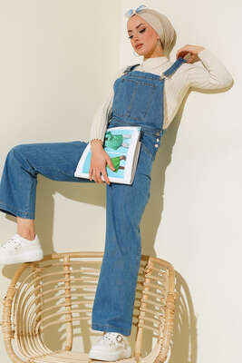 Kanguru Cepli Kot Tulum Mavi - Thumbnail