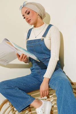 Kanguru Cepli Kot Tulum Mavi - Thumbnail