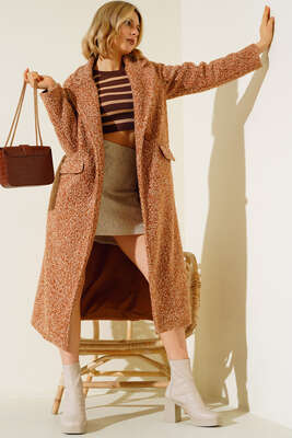 Uzun Buklet Kaban Camel - Thumbnail