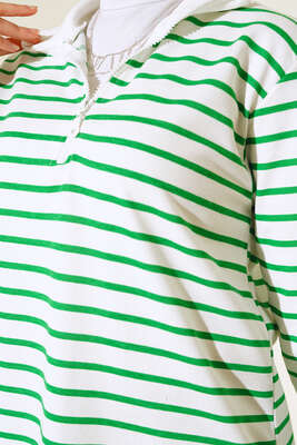 Dik Yaka Çizgili Tunik Benetton - Thumbnail