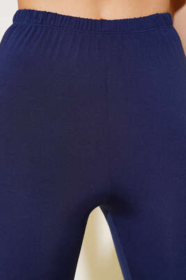 Koyu Lacivert Uzun Mayo Tayt - Thumbnail