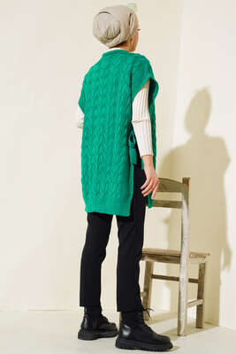 Yandan Kuşak Bağlamalı Süveter Benetton - Thumbnail