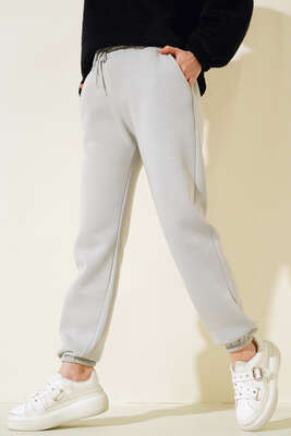 Üç İplik Jogger Pantolon Kayrak Grisi - Thumbnail