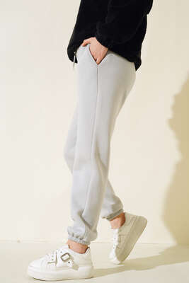 Üç İplik Jogger Pantolon Kayrak Grisi - Thumbnail