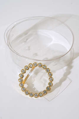 Pazarium - Yuvarlak Toka Kemer Gold