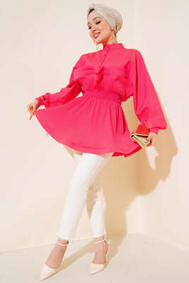 Prenses Model Tunik Fuşya - Thumbnail