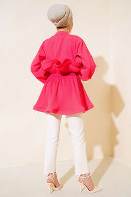 Prenses Model Tunik Fuşya - Thumbnail