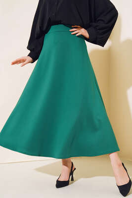 Uzun Scuba Etek Yeşil - Thumbnail
