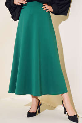 Uzun Scuba Etek Yeşil - Thumbnail