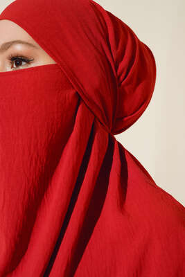 Peçeli Geniş Ferace Nar Çiçeği - Thumbnail