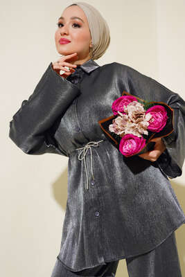 Simli İkili Takım Antrasit - Thumbnail