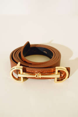 Pazarium - Kilit Tokalı Kemer Taba