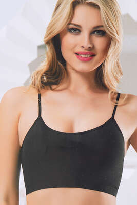 Kalın Askılı Büstiyer Beyaz - Thumbnail