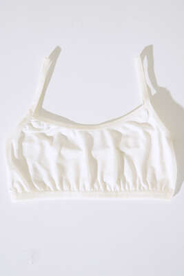 Askılı Petsiz Büstiyer Ekru - Thumbnail