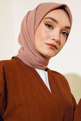 Medine İpeği Eşarp Camel - Thumbnail