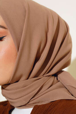 Medine İpeği Eşarp Bronz - Thumbnail