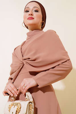 Krep Etekli İkili Takım Latte - Thumbnail