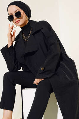 Apoletli Paraşüt Kap Siyah - Thumbnail