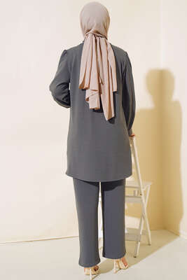 Yaka Zincirli Takım Füme - Thumbnail