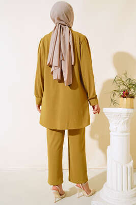 Yaka Zincirli Takım Yağ Yeşili - Thumbnail