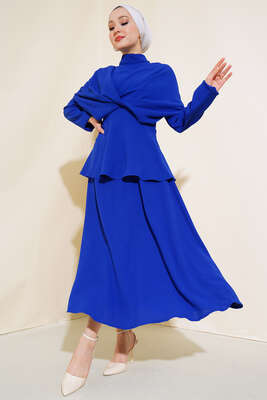 Krep Etekli İkili Takım Saks - Thumbnail