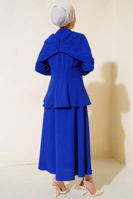 Krep Etekli İkili Takım Saks - Thumbnail