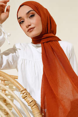 Organik Bambu Kraş Şal Taba -98 - Thumbnail