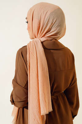 Organik Bambu Kraş Şal Latte -136 - Thumbnail