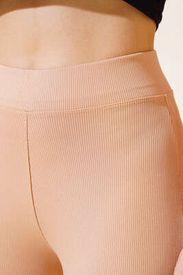 İnce Fitilli İspanyol Pantolon Camel - Thumbnail