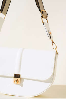 Baget Kol Çantası Beyaz - Thumbnail