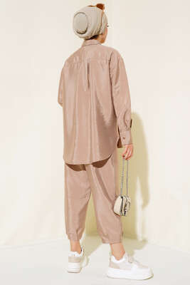 Pilise Detaylı İkili Takım Latte - Thumbnail