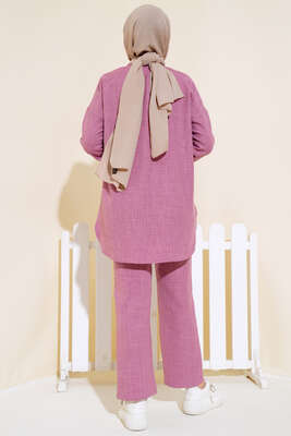 Garnili İkili Takım Gül Kurusu - Thumbnail